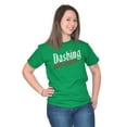 thumbnail image 4 of Christmas Dashing Through The Snow Men's Graphic T Shirt Tees Brisco Brands X, 4 of 6
