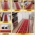 thumbnail image 3 of Ottomanson Aisle Runner Rug 1'11" x 46' – Soft Non-Slip Rug, Low Pile Carpet for Hallways, Events, Churches & Extra-Long Indoor Spaces, Mahal Red, 3 of 5