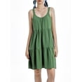 thumbnail image 2 of Coduop Women Cotton linen Sleeveless A-line Tank Dress-Both for Home Nightgown and Going Out Dress, 2 of 9