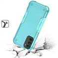 thumbnail image 5 of For Revvl 6X 5G (T-Mobile) Hybrid Shockproof Heavy-Duty Tough Rugged Hard PC Soft TPU Lightweight Slim Protective Phone Case Cover by Xpression - Teal, 5 of 5