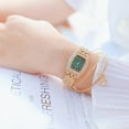 thumbnail image 2 of BS New Watch Chain Watch Light Luxury Small Green Watch Women's Watch Full of Diamonds Quartz Watch Fashion, 2 of 7