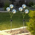thumbnail image 3 of Solar Powered Three Head Garden Stake Lights Outdoor Waterproof Plastic Ground Stake Lights With Auto On Off For Pathways Yard Patio Decor Night Lighting For Garden Courtyard, 3 of 6
