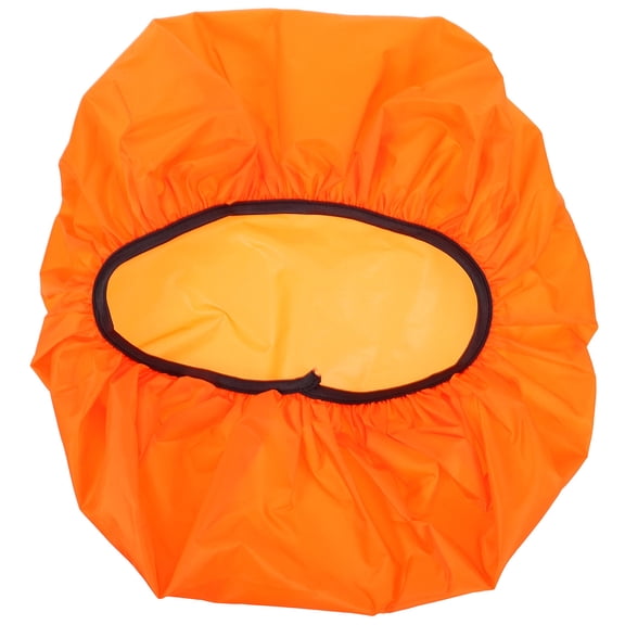 LEORX Polyester Toilet Lid Cover Orange 1Set 19.7x15.7x3.9In