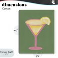 thumbnail image 4 of Stupell Industries Glam Lemon Drop Glass over Green Canvas Art, 30 x 40, by Robin Maria, 4 of 8
