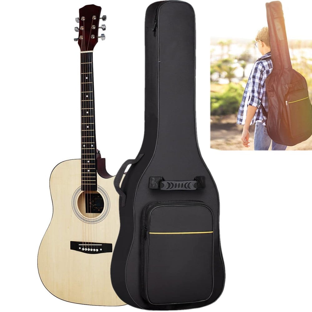 For 38 40 41 Inch Guitar Bag with Adjustable Strap, Acoustic Guitar Bag Waterproof Guitar Case