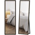 thumbnail image 1 of HOMCOM Full Length Mirror, 64" x 21" Rectangle Full Body Mirror, Black, 1 of 10