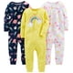 thumbnail image 1 of Pijama de algodón sin pies para bebés, paquete de 3 unidades, ajuste ceñido, 12 meses, 1 of 1