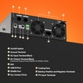 thumbnail image 2 of LiTime 3500W Pure Sine Wave Solar Inverter Charger, 48V DC to 120V AC All-in-One Solar Inverter, Built in 80A MPPT Charge Controller, for 48V Lead Acid/LiFePO4 Battery, Home Energy Storage, Off-Grid, 2 of 8