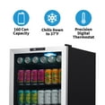thumbnail image 2 of Newair 160 Can Freestanding Beverage Fridge in Stainless Steel - NBC160SS00, 2 of 12
