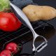 thumbnail image 3 of Juego de 2 peladores de verduras de acero inoxidable, en forma de Y y en forma de I para patatas, todas las frutas y verduras, 3 of 5