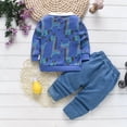 thumbnail image 2 of Children's leisure spring and autumn 2-piece leisure suit 1-4 years old baby clothing boy clothing suit, 2 of 5