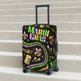 thumbnail image 5 of Uemuo Mardi Gras3 Printed Washable Luggage Cover - Fashion Suitcase Protector Fits 18-32 Inch Luggage -Small, 5 of 9