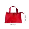 thumbnail image 2 of Handheld Mesh Toiletry Bag with Compartments, Portable Travel Makeup Sorting Bag, Beach Organizer Pouch for Toiletries & Cosmetics, Mesh Storage Bag for Outdoor Trips, Memorial Gifts, Red, 2 of 7