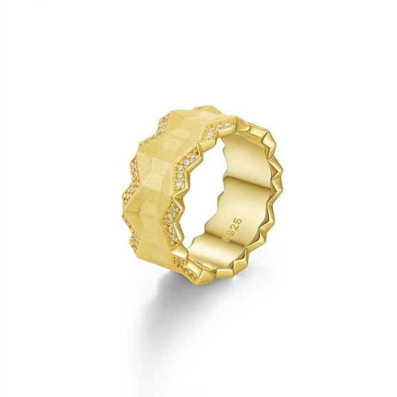 Moissanite Wedding Bands for Men Women D Color VVS1 Clarity Unisex Gold Eternity Ring 925 Sterling Silver Statement Ring Size 7-12