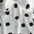 thumbnail image 4 of BONIXOOM Christmas Pajamas For Couples Womens Pajamas Sleepwear Drawstring Sleeveless Polka Dot Sleep Dress White L, 4 of 4