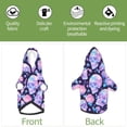 thumbnail image 6 of Fotbe crystal Skull flower Print Small Dog Sweater Hoodies Pet Grey Hooded Soft Fleece Sweatshirts with Pocket Fall Winter Puppy Cat Sweaters Warm Clothes-X-Small, 6 of 7