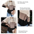 thumbnail image 5 of Suéter De Punto Para Mujer, Suéter De Punto Suelto Informal De Manga Larga, Cómodo Cuello Redondo Para Invierno, Oficina En Casa, Escuela ANGGREK XL negro, 5 of 5