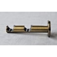 thumbnail image 2 of Urbanest Zinc Cast Double Rod Bracket 3/4" Rod, Antique Brass, 2 of 2