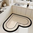 thumbnail image 1 of Kitchen Absorbent Pvc Floor Mats Heart Shape Carpet Non-Slip Bath Rug Pink Valentine's Day Rug Absorbs Water Diatom Mud Pad My Lux Decor Round, 1 of 13