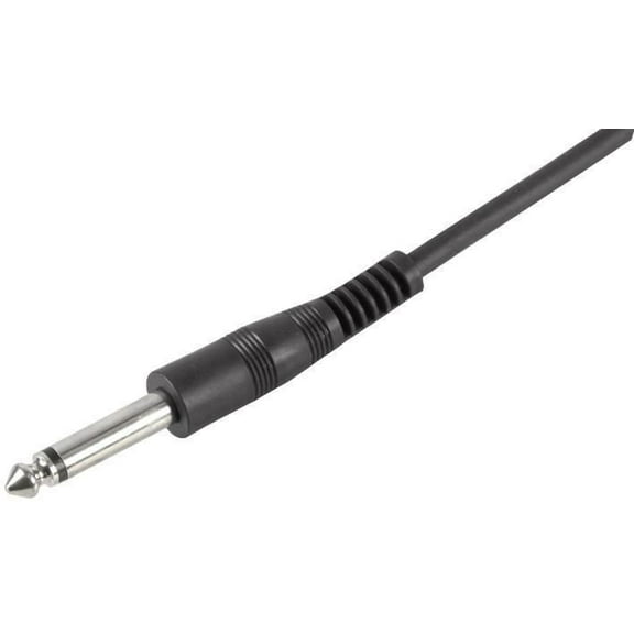 PULSE - 6.35mm (1/4") Mono Jack to Jack Guitar Lead, 6m Black