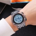 thumbnail image 6 of Transparent Sports Watch - Waterproof Digital Watch with Silicone Band, Multifunction for Men Women Students, 6 of 15