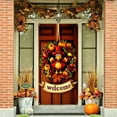 thumbnail image 6 of Axiiglly Thanksgiving Front Door Decor Fall Decor Door Cover, Turkey Wreaths Festive Decorations Backdrops Hanging Ornaments Door Banner for Porch Wall Party Holiday-35"x73", 6 of 8