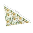 thumbnail image 3 of Naloa Watercolor Bright Sunflowers Dog Bandanas 1PC Washable Triangle Dog Scarfs Premium Durable Fabric, for Small Medium Large Dogs and Cats, 3 of 6