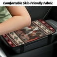 thumbnail image 3 of Yuyamidu Southwest Aztec Horse Car Center Console Cover Non-Slip Car Arm Rest Cover Pad Flannel Auto Armrest Cover Vehicle Interior Accessory Fit for Most Vehicles, 3 of 7