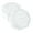 White, variant on Triple Rings Presentation Box in Plush Octagonal Flannel Velvets Rings Box Proposal Box Suitable for Various Occasion