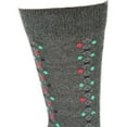 thumbnail image 3 of Sierra Socks Dress Casual Geometric Pattern Crew Socks(Shoe Size: 8-12, Dk.Grey), 3 of 5