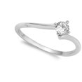 thumbnail image 4 of Round Solitaire White Cubic Zirconia Wholesale Ring .925 Sterling Silver Band Jewelry Female Size 7, 4 of 4