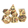thumbnail image 2 of Dados Con Patrón De Dragón, Dados Poliédricos Divertidos Y Exquisitos Portátiles, 7 Uds., Para Fiestas Navideñas OTVIAP Dragon Pattern Dice, 2 of 8