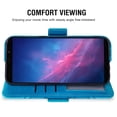 thumbnail image 5 of Asuwish Compatible with Cloud Mobile Stratus C7 Wallet Phone Case and Tempered Glass Screen Protector Flip Credit Card Holder Stand Wrist Strap Mandala Flower Cell Cover for C_7 C 7 Women Men Blue, 5 of 8