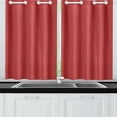 thumbnail image 2 of MKHERT Red Window Curtain Kitchen Curtains Window Treatments 26x39 inch,Set of 2, 2 of 3