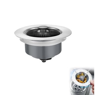 Yutong 4.5-Inch Kitchen Sink Drain Strainer – Deep Basket With Removable Waste Basket & Sealing Lid – Stainless Steel & PP