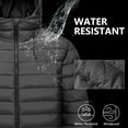 thumbnail image 6 of Men’s Lightweight Puffer Hooded Jacket Water Resistant Full Zip Insulated Warm Winter Coats, 6 of 8