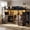 Black+Walnut, variant on Advwin Twin Size Loft Bed with Desk and Stairs, Headboard, Wardrobe, Bedside Storage Shelf, 6 Drawers, Charging Station & LED Light, Space-Saving Metal Gaming Loft Bed Frame, Pink