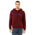 thumbnail image 2 of Daxton Adult Unisex Soft Pullover USA Cities States Comfort Hoodie Fleece Sweatshirt, Colorado Burgundy Royal, XS, 2 of 2