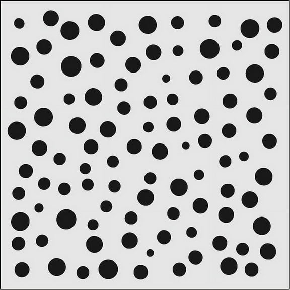 5x5 Polka Dots Pattern Stencil