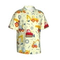 thumbnail image 2 of Easygdp Heavy Equipment Men's Hawaiian Shirts Print Lapel Short Sleeve for Beach, vacation, party, casual occasions - Large, 2 of 9