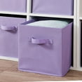 thumbnail image 5 of Werseon Collapsible Cube Storage Bins, 11" Foldable Fabric Storage Cubes with Handle for Shelves, Closet, 6 Pcs, Purple, 5 of 12