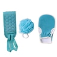 thumbnail image 1 of Minnieouse 3 unids/set paño de limpieza corporal de fibra vegetal lavable cuello guante de ducha removedor de piel muerta accesorios de Cuerpo del baño, 1 of 6