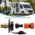 thumbnail image 3 of fastboy RV City Water Inlet With Check Valve And With Quick Connector Set Fill Inlet Water Black, 3 of 6