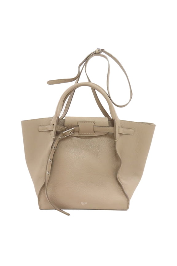 Pre-Owned Celine Big Bag Small 2-Way Tote Leather Women's CELINE