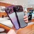 thumbnail image 5 of Case for iPhone 15 Pro Max with Full Camera Lens Protector, Clear Gradient Glitter Sparkle Luxury Electroplated Wave Edge TPU Bumper Non-Yellowing Shockproof Slim Cover for iPhone 15 Pro Max, Black, 5 of 9