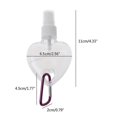 thumbnail image 2 of 50ml Reusable Portable Heart Shaped Alcohol Spray Bottle Hand Sanitizer Travel Small Size Holder Hook Keychain for Carri, 2 of 4