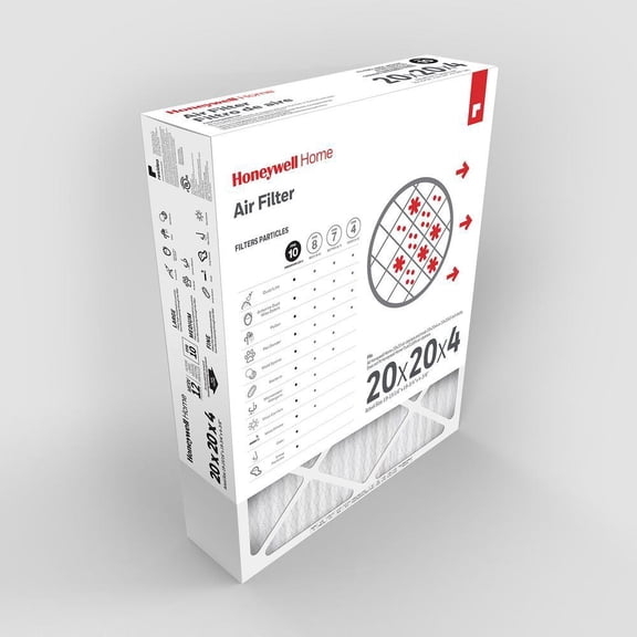Honeywell Home 20 X 20 X 4 Pleated Air Filter FPR 10, MERV 12