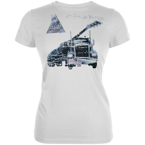 Def Leppard Women's Juniors Thru The Night Short Sleeve T Shirt