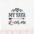 thumbnail image 4 of Inktastic My Yaya Loves Me Grandchild Girls Toddler Dress, 4 of 5