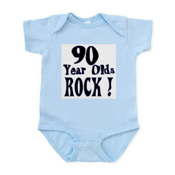 CafePress - 90 Year Olds Rock ! Infant Bodysuit - Baby Light Bodysuit, Size Newborn - 24 Months